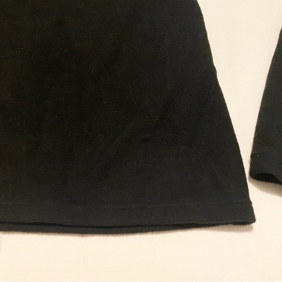 Uniqlo Heattech Stretch Fleece Crewneck Black Top Womens Large - Picture 8 of 16